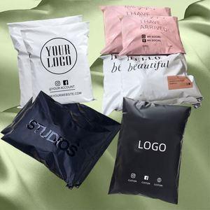 Factory Wholesale Eco-Friendly Custom Logo White Poly Shipping Mailer <b>Waterproof</b> Self-Adhesive Mailing Bags for Shoes Fur - Product Image 2