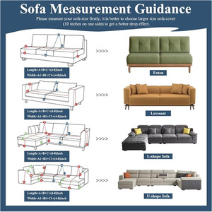 <b>Sofa</b> <b>Cover</b> Chenille Solid Color 145-185CM Full Coverage Modern Minimalist All Season Slipcover - Product Image 4
