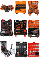 Set Peralatan Perbaikan Elektrik Profesional 35-Piece dengan Multimeter Digital dan Set Solder dalam Kotak Plastik