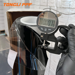 CARLAS - Película de Fibra de Carbono 5D Forjada en TPU PPF Negra para Envoltura de Automóviles y Protección de Pintura, Películas Protectoras para Carrocería, Antiarañazos - Product Image 1