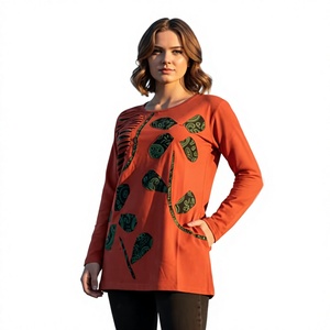 High Quality Plus Size Casual Indian Traditional <b>Bohemian</b> Long Sleeve V-neck Anti-Wrinkle <b>Summer</b> Maxi <b>Dress</b> Light Colors Hosiery - Product Image 1