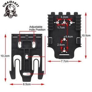 Adaptateur de holster tactique, kit de système de verrouillage rapide, adaptateur de paddle pour holster, accessoires de chasse - Product Image 4