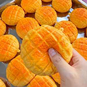 Crunchy <b>Ball</b> Pineapple Bread Croissant Hamburger Block <b>Squeezing</b> Toy for Age Range 5-7 Years Decompression Toy - Product Image 5