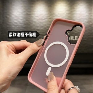 เคสโทรศัพท์มือถือแบบใสด้านกันกระแทก วัสดุ TPU PC  แม่เหล็กในตัว สำหรับ iPhone 16 15 14 13 Pro Max - Product Image 6