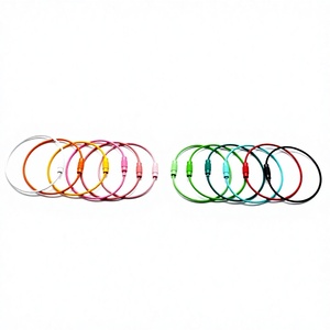 Yiwang พวงกุญแจเชือกลวดเคลือบสีสันสแตนเลสแขวนป้ายกระเป๋าเดินทาง - Product Image 4