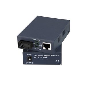 Convertidor de Medios de Fibra Gigabit 1300AB Monomodo, Par de Puertos SC de Fibra Única, 1000Mbps, Alimentación Externa Industrial DC5V TCP - Product Image 3