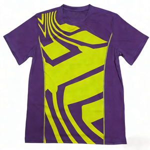 T-shirt de course à manches courtes, respirant, léger, à séchage rapide, avec impression par sublimation de logo personnalisé, pour la remise en forme en plein air - Product Image 4