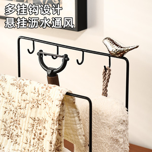 Escurridor de platos ovalado de acero inoxidable con ganchos para fregadero de cocina, estante de almacenamiento para encimera, diseño multifuncional - Product Image 3