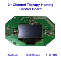 Control de Calefacción para Fisioterapia, PCBA de 24V CC, 3 Canales, Sensor de Temperatura NTC, Bluetooth BLE, Pantalla OLED 128x64, Botón Táctil, ODM