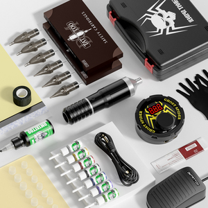 Máquina de tatuaje rotativa profesional, Kit de tatuaje, máquina de tatuaje con Motor automático <span class=keywords><strong>para</strong></span> <span class=keywords><strong>principiantes</strong></span>, gran oferta - Product Image 3