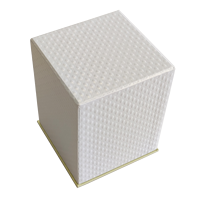 Boîte-cadeau de bougie pliable en papier d'art kraft personnalisé avec inserts emballage de pot de bougie simple avec fenêtre