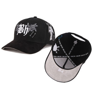 Nhà máy tùy chỉnh 3D thêu logo 5 Bảng điều chỉnh cong vành nhung Mũ bóng chày gorras Dandy mũ cho người đàn ông - Product Image 6
