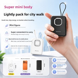 Viefong 3C Certifié <span class=keywords><strong>Newmen</strong></span> 2026 Power Bank USB-C 22.5W Charge Rapide Lampe Torche Batterie 21700 Câble Avion Train Bagage - Product Image 5