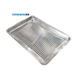 Bandeja plana de acero inoxidable para asar pasteles, bandeja para servir comida de panadería, platos y bandejas para hornear al horno - Product Image 2