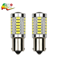 Nouvelle ampoule de frein de voiture universelle à LED pour clignotant S25 BA15S BA15D BAY15D 1156 1157 Canbus, à contact simple ou double