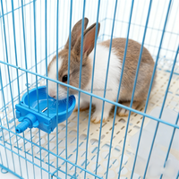 Distributeur d'eau automatique Xusheng en plastique bleu écologique pour cage à animaux, avec abreuvoir pour lapins, pour l'élevage de lapins