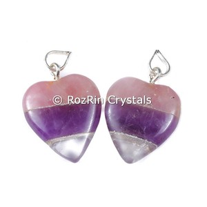 Colgante con forma de corazón, colgante de piedra de Chakra - Product Image 2