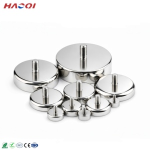 N52 नियोडिमियम चुंबक मजबूत चुंबकीय सक्शन कप ndfb बाहरी धागा निश्चित बेस पॉट चुंबक - Product Image 1