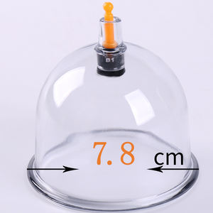 VON Baoyi B04-4,4 cm PS Dicke Hijama-Tassen Großhandel Kunststoff Hochwertige Vakuum-Schröpfen Saugnapf Schröpfen Original Fabrik - Product Image 3