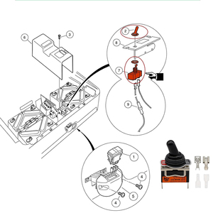Interrupteur <span class=keywords><strong>de</strong></span> remorquage pour voiturette <span class=keywords><strong>de</strong></span> <span class=keywords><strong>golf</strong></span> Club Car Precedent, interrupteur <span class=keywords><strong>de</strong></span> remorquage/démarrage électrique pour modèles 2004 et plus récents 102511101 - Product Image 5