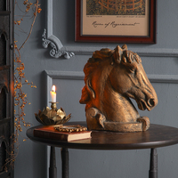 Vente en gros de statues de chevaux vintage en fer, décoration d'intérieur, artisanat en métal, cadeau pour la maison ou le bureau