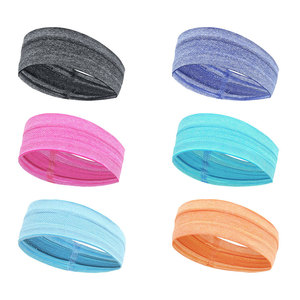Makino Flying Fox Sports Headband Wide Sweatband Polyester Yoga Running Fitness Black Gray Orange Sky Blue Rose Red Light Purple - Product Image 2