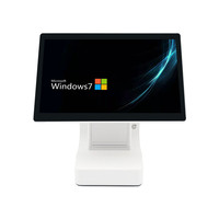 Sistema de Punto de Venta Táctil Todo en Uno con Impresora, Pantalla Táctil Capacitiva de 10 Puntos, Pantalla LED de 15.6 Pulgadas, Wi-Fi 6