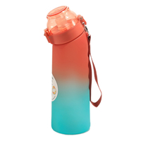 Bouteille d'eau de 800 ml avec logo personnalisé, sans BPA, en plastique, avec parfum aromatisant, saveur fruitée, avec capsule aromatique