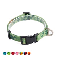 Collier pour chien en polyester imperméable BlackDoggy CN, Correa Para Perros, impression personnalisée par sublimation, accessoires pour promenades de chiens