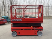Table élévatrice à ciseaux électrique autopropulsée 2,39 m 500 kg en acier au manganèse, vitesse de levage 3-5 m/min pour la construction d'entrepôts