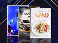 Cadre d'affichage lumineux en aluminium rétroéclairé pour menu, boîte à lumière LED pour publicité cinématographique