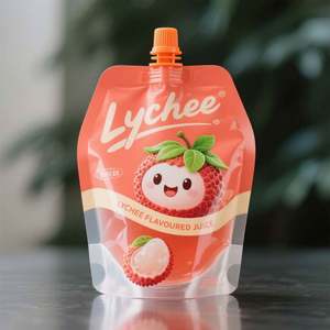 Emballage recyclable de jus/bière liquide personnalisable 10ML-150ML pochettes à bec en plastique gravure impression sac étanche multi-taille - Product Image 1