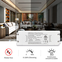 Controlador Atenuable Triac de 25W 50W con Certificación ETL Clase 2, Transformador de CA 120V a CC 24V para Iluminación LED, Atenuadores Lutron