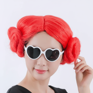 ชุดคอสเพลย์ผมแกะสำหรับงานเลี้ยงบัลเล่ต์สีแดงยาวสำหรับงานปาร์ตี้ - Product Image 1