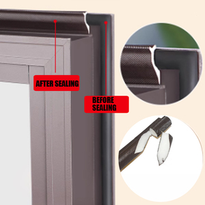 Tự dính hình chữ V rãnh EPDM thân thiện với môi Sealant Strips để cài đặt cửa sổ và cửa con dấu khoảng cách lớn - Product Image 2