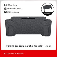 Table de travail pliable pour ordinateur portable Keynew, support de plateau ABS amélioré, compatible Tesla Model 3/Y, pour volant, repas et travail en déplacement