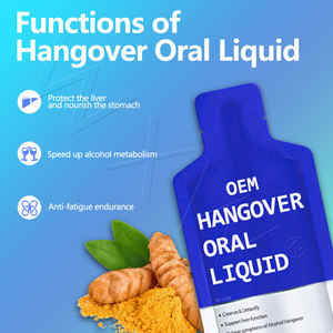 Boisson anti-gueule de bois à la vente, complément liquide au curcuma, santé du foie, arrêt de l'alcool, hydratation, boissons contre la gueule de bois - Product Image 4