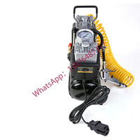 12V/220V Heavy Duty Tire Inflator, Portable Silent Mini Air Compressor, Automatic Tire Inflator