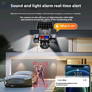 V380 Pro 12MP 3 ống kính năng lượng mặt trời Máy ảnh độ phân giải cao máy ảnh năng lượng mặt trời không có Sim và Wifi IP <span class=keywords><strong>tpz</strong></span> bên ngoài pin CCTV Camera An Ninh - Product Image 3