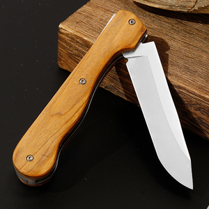 Tùy Chỉnh Ngoài Trời <span class=keywords><strong>Fab</strong></span> Bánh Survival Cắm Trại Dao Với Gỗ Xử Lý 89Mm Lưỡi Thép Không Gỉ Trượt Mở Thiết Kế OEM Hỗ Trợ - Product Image 4