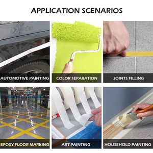 Cinta <span class=keywords><strong>de</strong></span> Enmascarar Amarilla para Reparación <span class=keywords><strong>de</strong></span> <span class=keywords><strong>Carrocería</strong></span>, Fuerte Adhesión, Fácil <span class=keywords><strong>de</strong></span> Rasgar, Sin Residuos, Cinta <span class=keywords><strong>de</strong></span> Protección 36mm*50m - Product Image 6