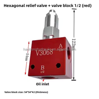 Vanne de régulation de pression Haohong V3068, réglable manuellement, pour le contrôle de la pression hydraulique et la protection contre les surcharges, ports G3/8 G1/2