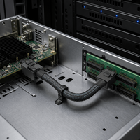 SKS Mini SAS 3.0 12Gbps HD SFF-8643 SFF-8643 Kabel 0,6m/1m Reinkupferleiter Abgeschirmt für Computer RAID Server Speicher