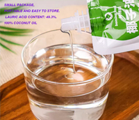 Huile de noix de coco pressée à froid, qualité alimentaire, pureté 100%, emballage sous vide avec arôme naturel pour la cuisson