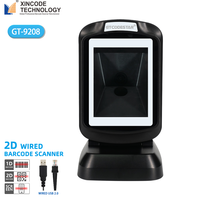 Escáner de Código de Barras 2D con Cable Xincode, Lector de Códigos de Barras de Escritorio para Inventario de Fábrica, Escanea Códigos de Barras y Códigos QR para Venta en Supermercados y Almacenes