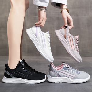 G-H832 Scarpe da tennis casual da donna in tessuto traspirante <span class=keywords><strong>con</strong></span> lacci, sneakers <span class=keywords><strong>con</strong></span> zeppa rialzata per l'estate - Product Image 5