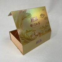 Benutzer definierte verschiedene Arten Faltbare flache Geschenk box Starre Pappe Papier verpackung Falt schachtel Drucken Logo Beschichtete Papier verpackung