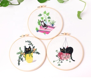 XIXI CX Model Cotton Foundation Fabric Handmade DIY Cross Stitch Kits for Beginners with Plants & Flowers Embroidery Patterns - Product Image 2