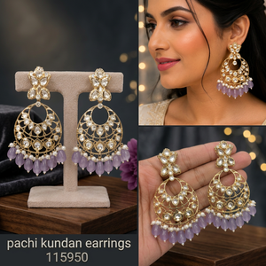Pendientes de Perlas con Bisel Chapado en Oro de Aleación, Estilo Étnico Tradicional, de Alta Calidad y a la Moda - Product Image 3