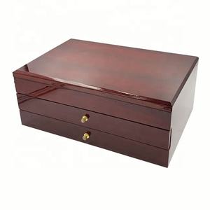 صندوق شوكولاتة خشبي فاخر بتصميم جديد مع درجين - عرض ساخن - Product Image 5